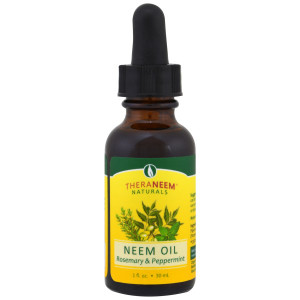 Organix South, TheraNeem Naturals, Neem Oil, Rosemary & Peppermint, 1 fl oz (30 ml)
