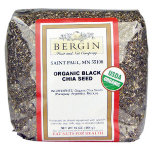 Bergin Fruit and Nut Company, Organic Black Chia Seed, 16 oz (454 g)