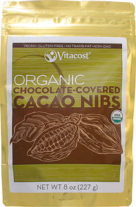 Vitaco, Organic Chocolate-Covered Cacao Nibs - Non-GMO - 8 oz (227 g)