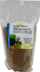 Handy Pantry Organic Alfalfa Sprouting Seeds -- 16 oz