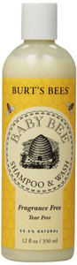 Burts Bees, Baby Bee Shampoo and Wash Fragrance Free - 12 fl oz