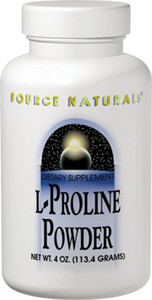 3 PACK of Source Naturals L-Proline Powder -- 4 oz