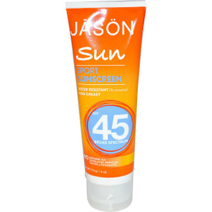 Jason Natural, Sun, Sport  Sunscreen, SPF 45, 4 oz (113 g)