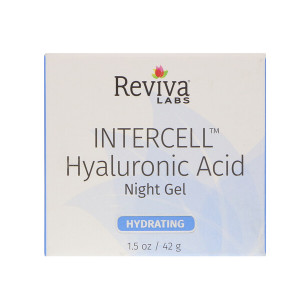 <img alt="Reviva Labs, InterCell, Hyaluronic Acid Night Gel, Hydrating, 1.5 oz (42 g)" title="Reviva Labs, InterCell, Hyaluronic Acid Night Gel, Hydrating, 1.5 oz (42 g),087992111303"