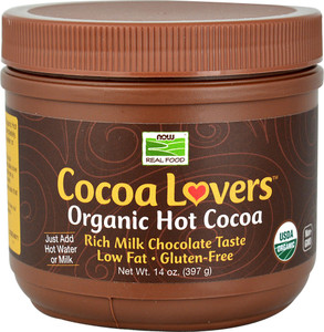 3 PACK of NOW Foods Cocoa Lovers Organic Hot Cocoa -- 14 oz