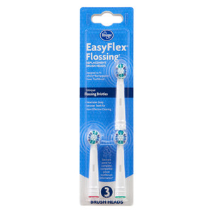 Kroger EasyFlex Flossing Replacement Brush Heads - 3 Toothbrush