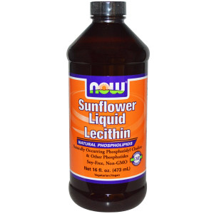 Now Foods, Sunflower Liquid Lecithin, 16 fl oz (473 ml)