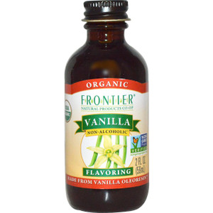 Frontier Natural Products, Organic, Vanilla Flavoring, Non-Alcoholic, 2 fl oz (59 ml)
