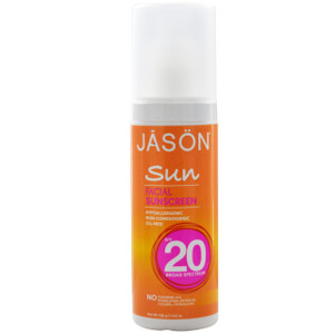 Jason Natural, Sun, Facial Sunscreen, SPF 20, 4.5 oz (128 g)