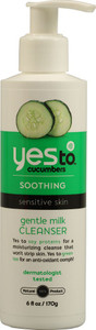 Yes to, Soothing, Sensitive Skin, Gentle Milk Cleanser, Cucumbers, 6 fl oz (177 ml)