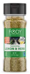 3 PACK of Fody Foods Seasoning Spices Low Fodmap Lemon & Herb -- 2.29 oz