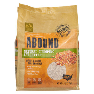 3 PACK of Abound Natural Clumping Cat Litter -- 8.5 lb
