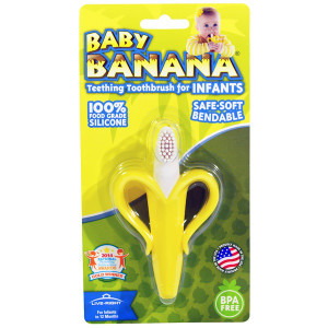 Baby Banana, Teething Toothbrush for Infants, 1 Teether