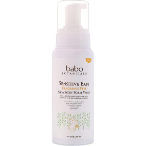 Babo Botanicals Sensitive Baby Newborn Foam Wash Fragrance Free -- 9 fl oz