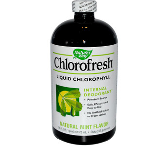 Natures Way, Chlorofresh, Liquid Chlorophyll, Mint Flavored, 16 fl oz (473.2 ml)