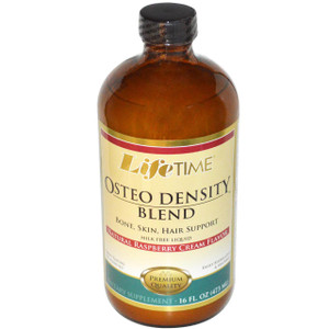 Life Time, Osteo Density Blend, Natural Raspberry Cream Flavor, 16 fl oz (473 ml)