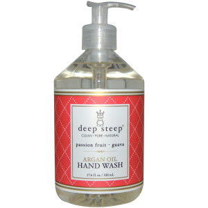 Deep Steep Argan Oil Hand Wash with Olive Oil & Aloe Vera Passion Fruit Guava -- 17.6 fl oz