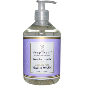 Deep Steep Argan Oil Hand Wash with Olive Oil & Aloe Vera Lavender Vanilla -- 17.6 fl oz