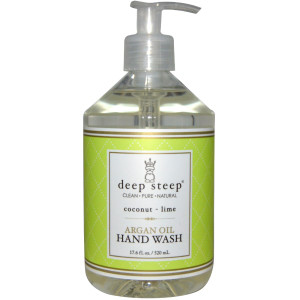 Deep Steep Argan Oil Hand Wash with Olive Oil & Aloe Vera Coconut Lime -- 17.6 fl oz