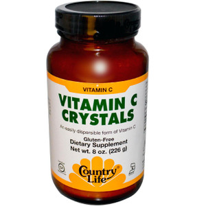 Country Life, Gluten Free, Vitamin C Crystals, 8 oz (226 g)