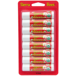 Sierra Bees, Organic Lip Balms, Pomegranate, 8 Pack, .15 oz (4.25 g) Each