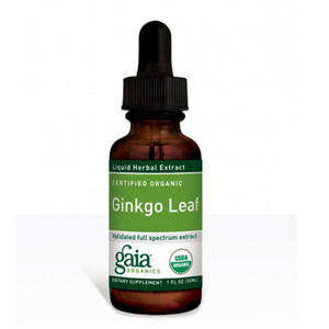 Gaia Herbs Organic Ginkgo Leaf -- 500 mg - 1 fl oz