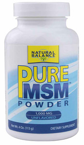 Natural Balance Pure MSM Powder Unflavored - 1000 mg - 4 oz
