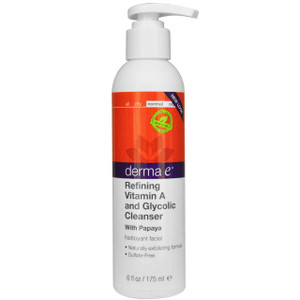 Derma E, Anti-Wrinkle Cleanser, Vitamin A Glycolic Acid, 6 fl oz (175 ml)