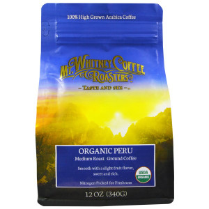 Mt. Whitney Coffee Roasters, Organic Peru, Medium Roast, Ground Coffee, 12 oz (340 g)