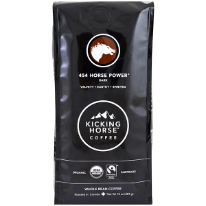 Kicking Horse Coffee Organic Dark Roast Whole Bean 454 Horse Power -- 10 oz