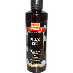 Health From The Sun, Omega-3 Flax Oil, Natural Fresh Taste, 16 fl oz (473 ml)