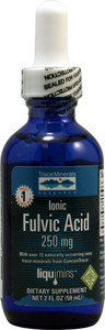 Trace Minerals Research Ionic Fulvic Acid Dietary Supplement -- 250 mg - 2 fl oz