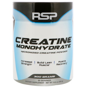 RSP Nutrition, Creatine Monohydrate, Micronized Creatine Powder, 10.6 oz (300 g)