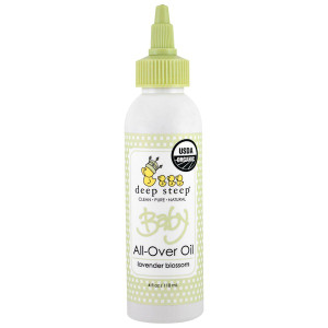 Deep Steep, Organic Baby All-Over Oil, Lavender Blossom, 4 fl oz (118 ml)