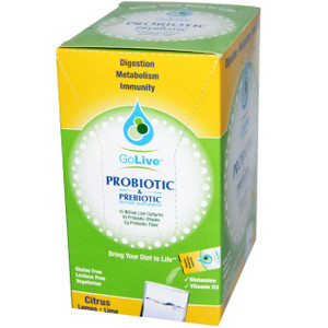 GoLive Probiotic & Prebiotic Citrus Blueberry-Lemonade -- 10 Packets