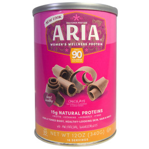 Designer Protein, Aria, Womens Wellness Protein, Chocolate, 12 oz (340 g)