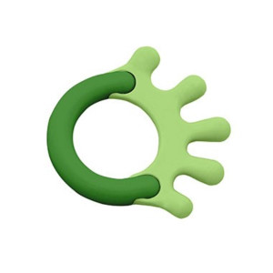 iPlay Inc., Green Sprouts, Cornstarch Hand Teether, Green, 1 Teether