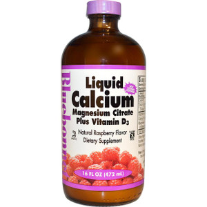 Bluebonnet Nutrition, Liquid Calcium, Magnesium Citrate Plus Vitamin D3, Natural Raspberry Flavor, 16 fl oz (472 ml)