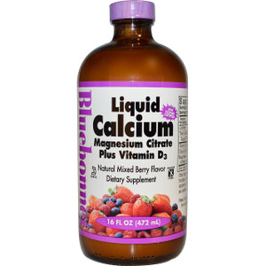 Bluebonnet Nutrition, Liquid Calcium Magnesium Citrate Plus Vitamin D3, Natural Mixed Berry Flavor, 16 fl oz (472 ml)