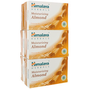 Himalaya, Moisturizing Cleansing Bar, Almond, 6 Bars, 4.41 oz (125 g) Each