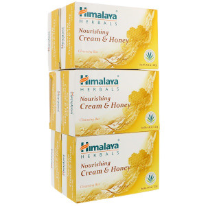 Himalaya, Nourishing Cleansing Bar, Cream & Honey, 6 Bars, 4.41 oz (125 g) Each