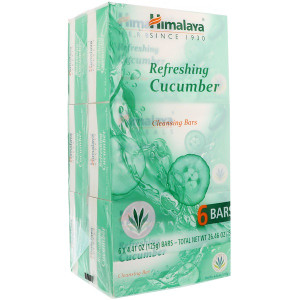 Himalaya, Refreshing Cleansing Bars, Cucumber, 6 Bars, 4.41 oz (125 g) Each