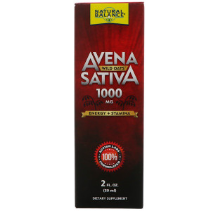 Natural Balance Avena Sativa Wild Oats -- 1000 mg - 2 fl oz