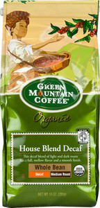 Green Mountain Coffee, Organic Whole Bean Coffee Medium Roast House Blend - 10 oz