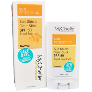 MyChelle Dermaceuticals, Sun Shield Clear Stick, SPF 50, Normal, .5 fl oz (15 ml) (Discontinued Item)