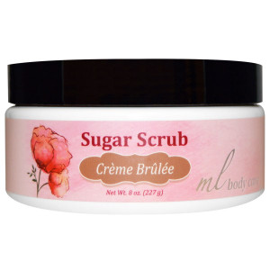 Madre Labs, Sugar Scrub, Creme Brulee, Gentle Exfoliator with Argan & Marula Oils + Shea Butter, 8 oz. (227 g)