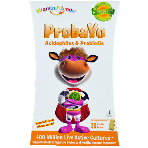 Vitamin Friends, Probayo, Acidophilus & Prebiotic, 20 Vanilla Bears