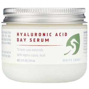 <img alt="White Egret Personal Care, Hyaluronic Acid, Day Serum, 2 fl oz (59 ml)" title="White Egret Personal Care, Hyaluronic Acid, Day Serum, 2 fl oz (59 ml),817885020142"
