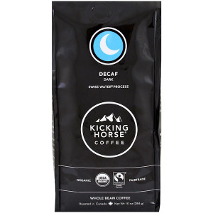 Kicking Horse, Decaf, Dark, Whole Bean Coffee, 10 oz (284 g) (Discontinued Item)
