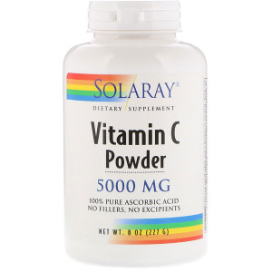 Solaray, Vitamin C Powder, 5000 mg, 8 oz (227 g)